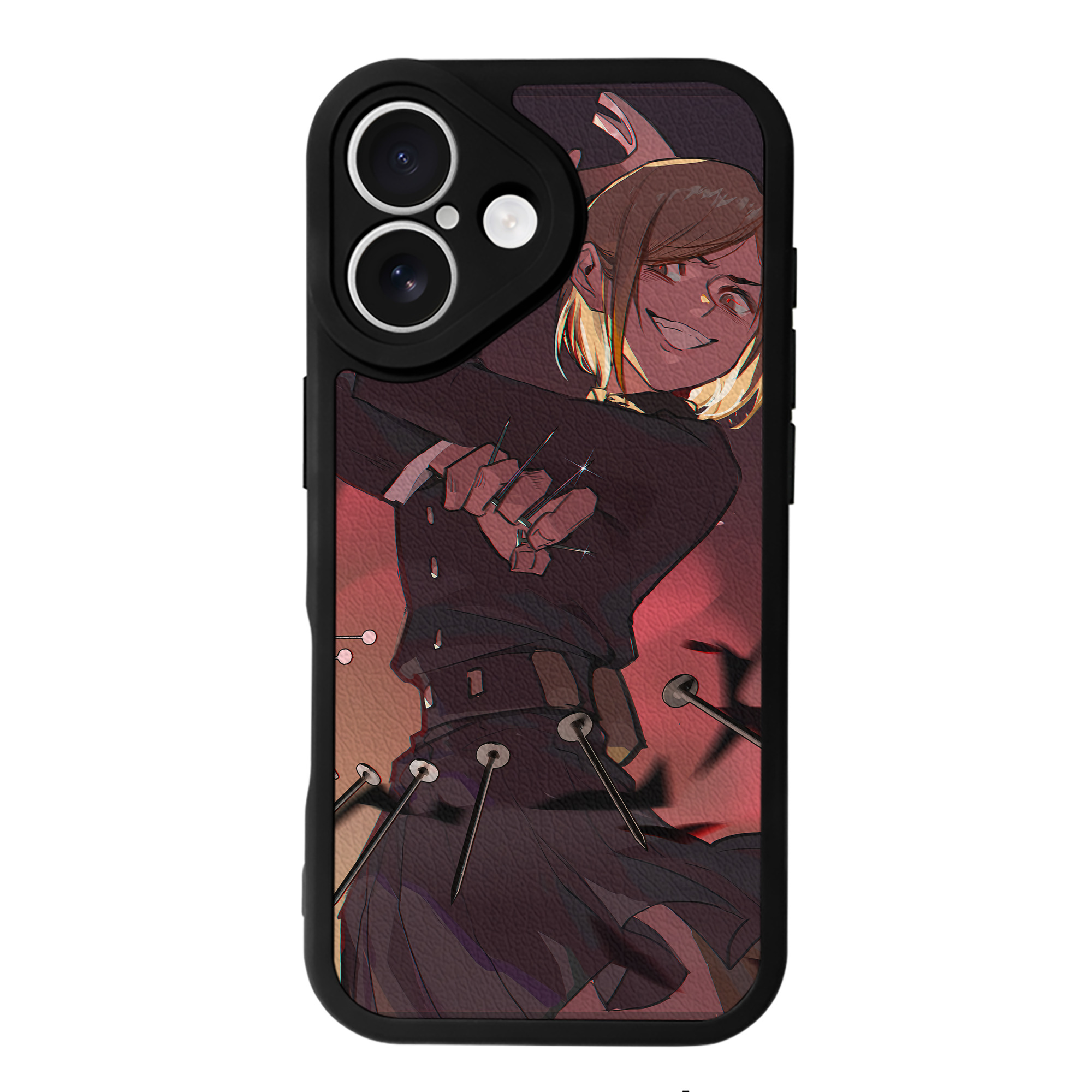（画像用） 呪術廻戦 Jujutsu Kaisen 【iPhone 16シリーズ対応】シリコンスマホケース（レザー調） 材質：シリコン